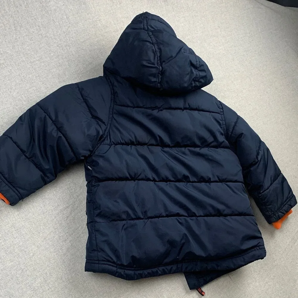 OLD NAVY | 3T TODDLER PUFFER SNOW WINTER COAT | LONG SLEEVE W HOOD